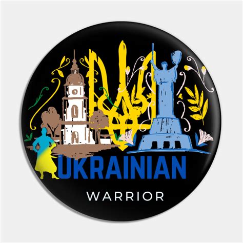 Ukrainian Cossack Warrior And Famous Icons Symbols Pin Teepublic