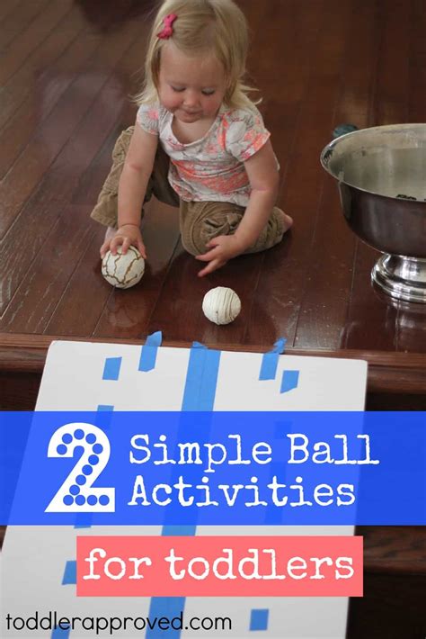 Two Simple Ball Activities For Toddlers Toddler Approved