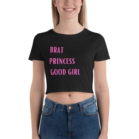 Brat Princess Good Girl Crop Top Brat Shirt Ddlg Good Girl Etsy