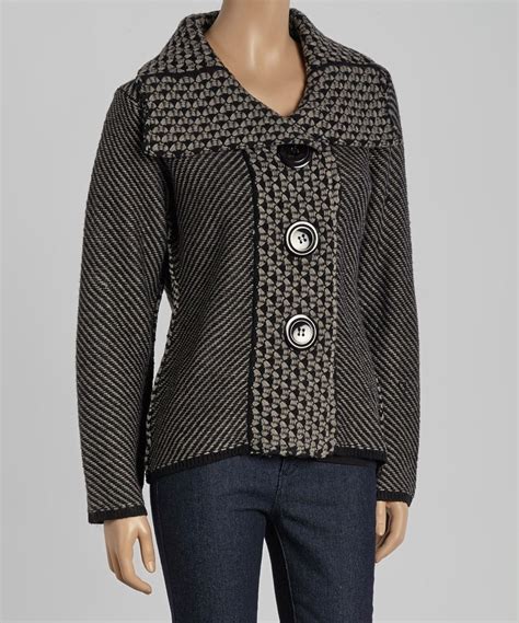 Look What I Found On Zulily Willow Black Wool Blend Button Up