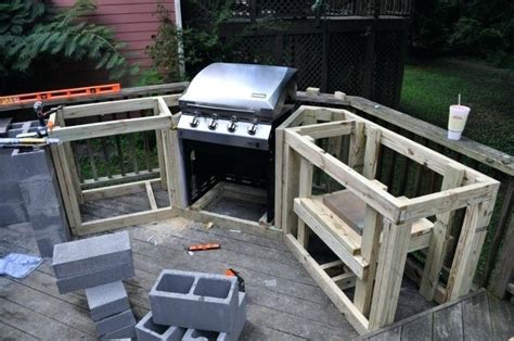 How To Build A Bbq Island With Cinder Block Block Outdoor Kitchen Build