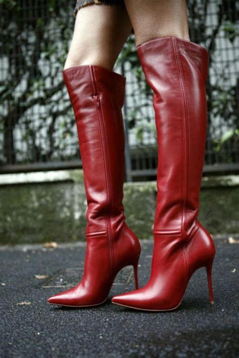 highheelboots high heel boots knee high leather boots high leather boots