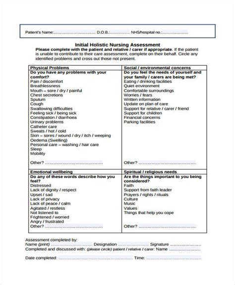 48 Sample Assessment Forms
