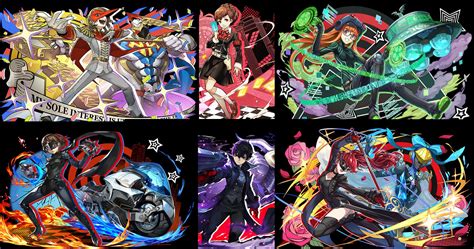 persona and puzzle and dragons cross over in new event