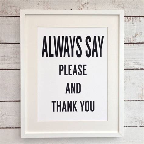 Always Say Please And Thank You Mono Print By Momoboo