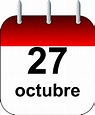 Que se celebra el 27 de octubre - Calendario