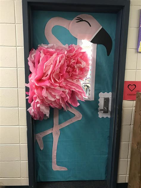 Easter is one of the most celebrated holidays in the world. Flamingo Classroom Door #summerdecorationstore | Door ...
