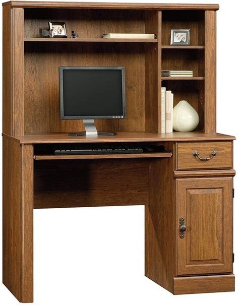 Sauder Orchard Hills Milled Cherry Computer Desk With Hutch Ideal