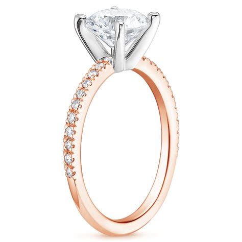 14k Rose Gold Ballad Diamond Bridal Set 13 Ct Tw Brilliant Earth