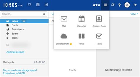 Overview Of The New Webmail Interface Ionos Help