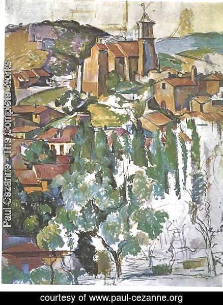 Paul Cezanne The Village Of Gardanne Painting Reproduction Paul