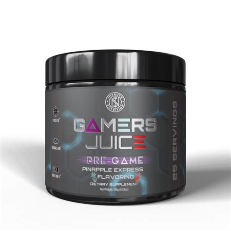 Pre Game Gamers Juice Improve Nutrition