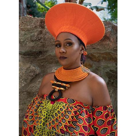 Zulu Wide Basket Hat Orange Handmade In South Africa Orange Handmade African Head Wraps Zulu