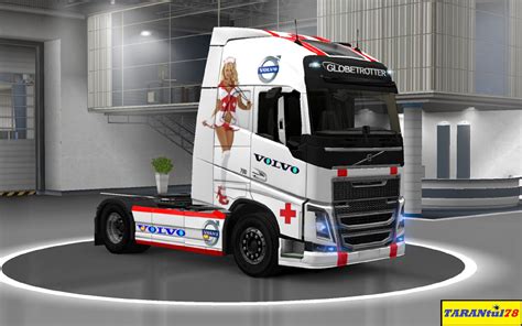 Скачать Euro Truck Simulator 2 Volvo Fh16 2012 Beautiful Girl Skin V11 Tarantul78 Геймплей