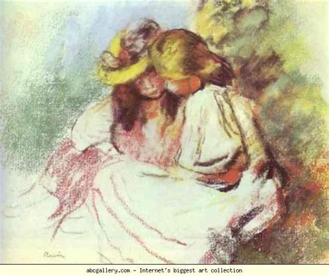 Pierre Auguste Renoir Reading Children1883 Pastel On Paper Private