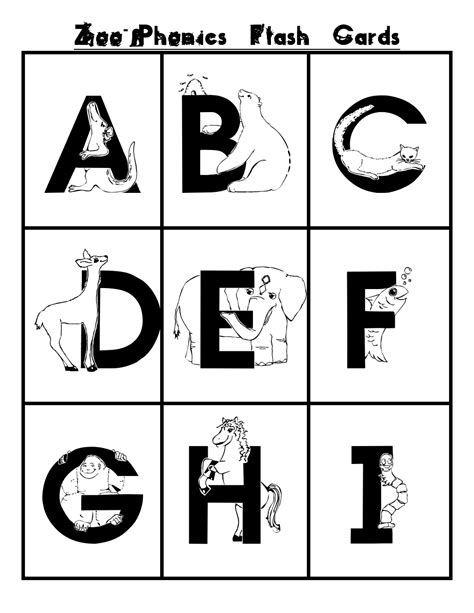 Zoo Phonics Flash Cards Download Printable Pdf Templateroller