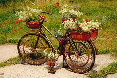 Image Detail For The Model Of An Old Bicycle Equipped With Baskets For