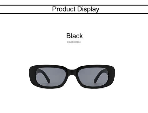 2026 promotional small rectangle sunglasses custom women retro square black white glasses