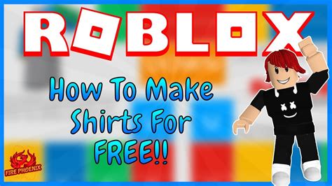 How To Make A Free Shirt In Roblox Youtube