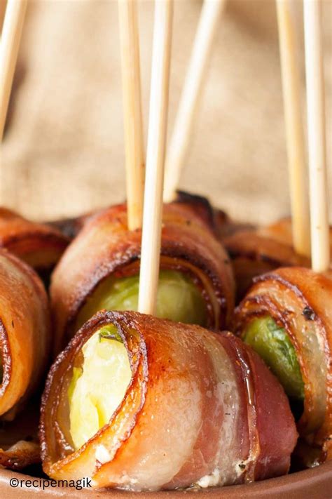Brussel Sprouts Wrapped In Bacon Recipemagik