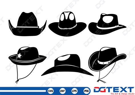 Cowboy Hat Svg Cowboy Hat Vector Silhouette Cricut File Etsy