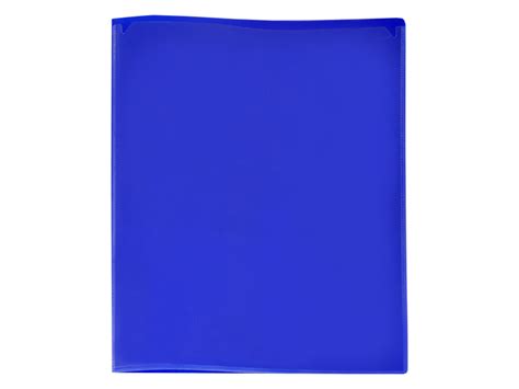 2 Pocket Blue Presentation Folder Blue Plastic Folder