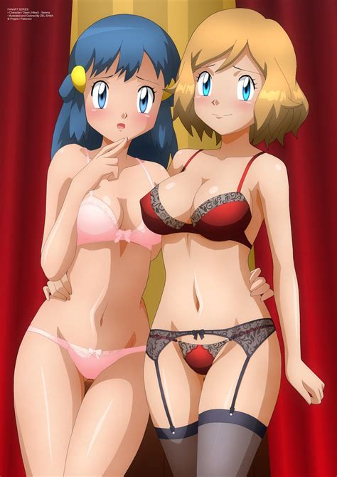 Dawn And Serena In Lingerie By Zel Sama Chaosbeast80
