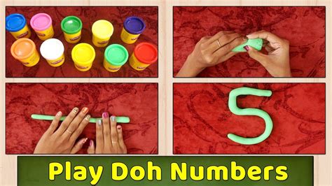Learn To Make Numbers With Play Doh How To Make Numbers With Play Doh