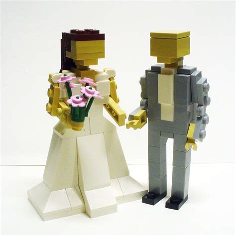 Custom Lego Bride And Groom Wedding Cake Topper Etsy Mariage Lego