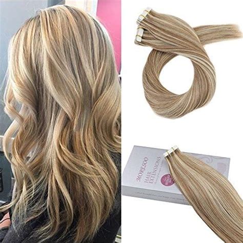 Moresoo Remy Extensions Human Hair Remy Real Human Hair Tape In Brazilian Hair Medium Brown