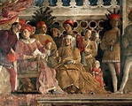 The court of the Gonzaga (detail), 1474 - Andrea Mantegna - WikiArt.org