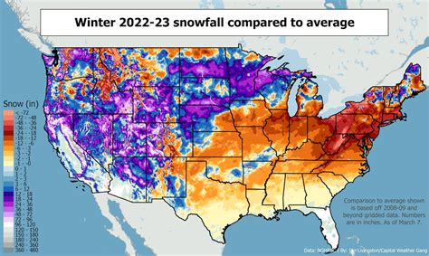 A Snowy West And A Snowless East Taking Stock Of Winter Washington News