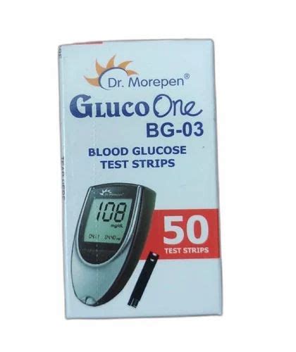 Dr Morepen Gluco One Bg Blood Glucose Test Strip At Rs Box Dr