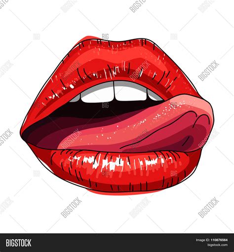 Sexy Female Lips Vector Photo Free Trial Bigstock