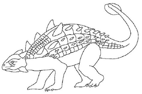 Ankylosaurus Ankylosaurid Dinosaur Coloring Page Free Printable Porn