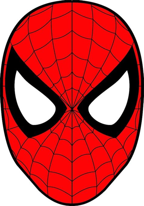 Spiderman Mask Superhero SVG DXF Logo Scalable Silhouette