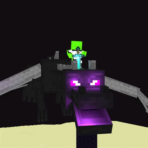 dream beating the enderdragon minecraft gfx i made r minecraft