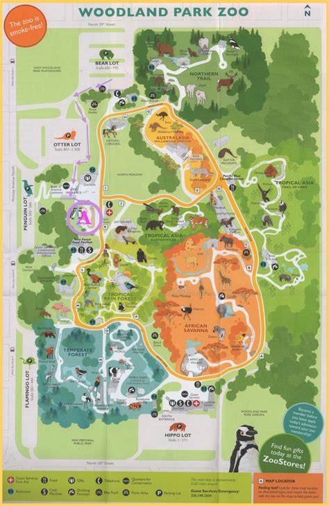Buttonwood Park Zoo Map