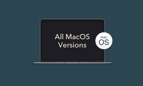 Every Mac Operating System Version In Order The Tech Edvocate