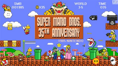 Super Mario Bros 35th Anniversary Modern By Lwiis64 On Deviantart