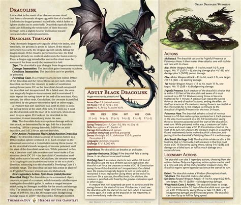 Dracolisk Infuse Your Chromatic Dragons With The Powers Of A Basilisk