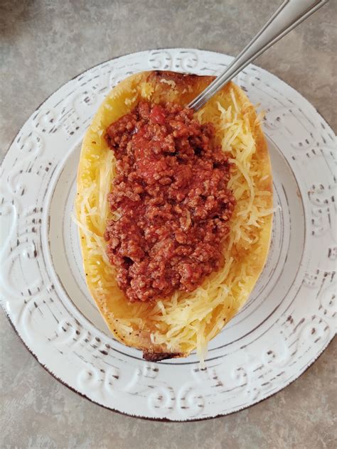 Spaghetti Squash Ground Beef Prego A Delicious And Easy Lunch For