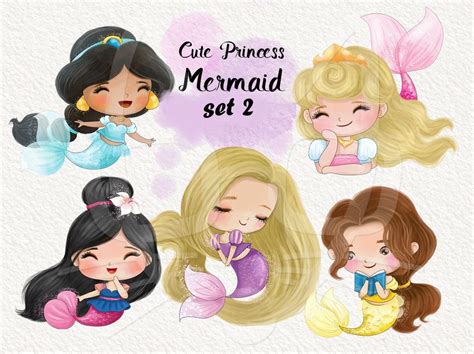 Cute Princess Mermaid Princess Cute Disney Disney Art Mermaid