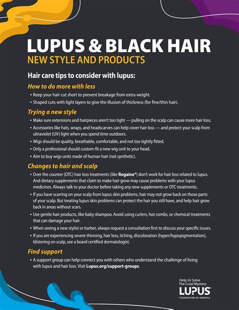Infographic Lupus And Black Hair Lupus Foundation Of America