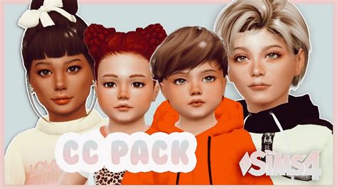 Toddlerandkids Cc Folder🍒8gb The Sims 4 Mods Pack Hairskin