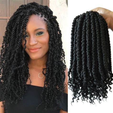 A pack of marley hair, a few pins, and a few minutes are all you need to create this masterpiece bun. Hot! Senegal Twist Curly Goddess 12inch Spring Senegalese ...