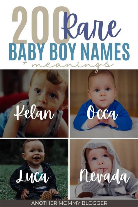 200 Unique Baby Boy Names Another Mommy Blogger Unique Baby Boy