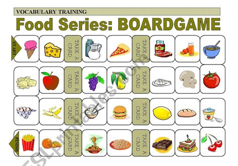 Practice Of Food Vocabulary Boardgame 3 Of 4 Esl Worksheet By Cli1
