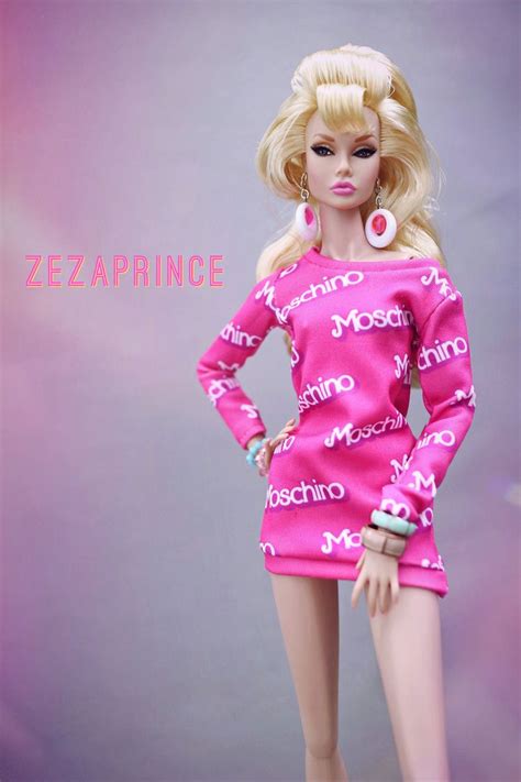 Moschino Barbie Pink Dress Barbie Girl Poppy Parker Dolls
