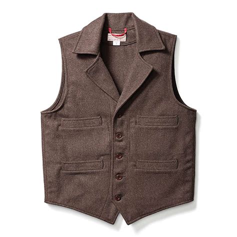 Filson Mens Light Wool Western Vest Moosejaw